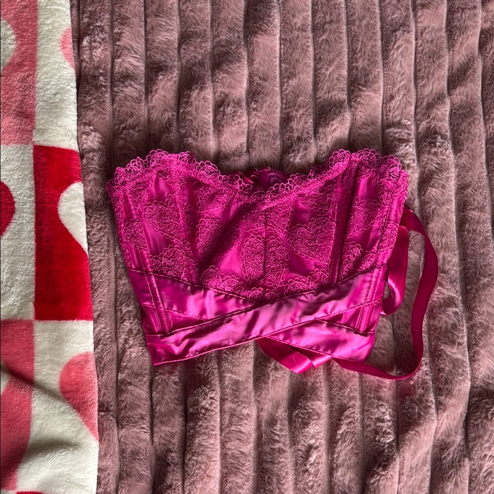 Victoria's Secret Pink Bandeau Corset Top